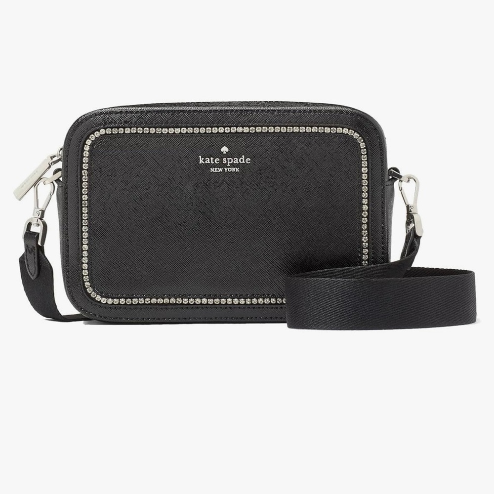 Kate Spade Black Crossbody Bag. Madison mini camera bag. NWOT.